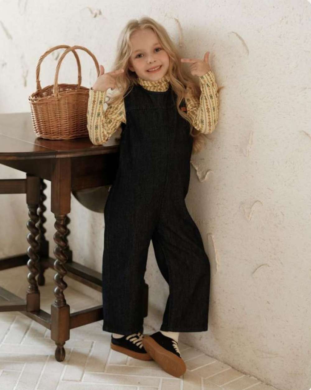 ノースリーブジャンプスーツ ノースリーブジャンプスーツ デニム ロング オールインワン つなぎ オーバーオール キッズ【mh0011546】