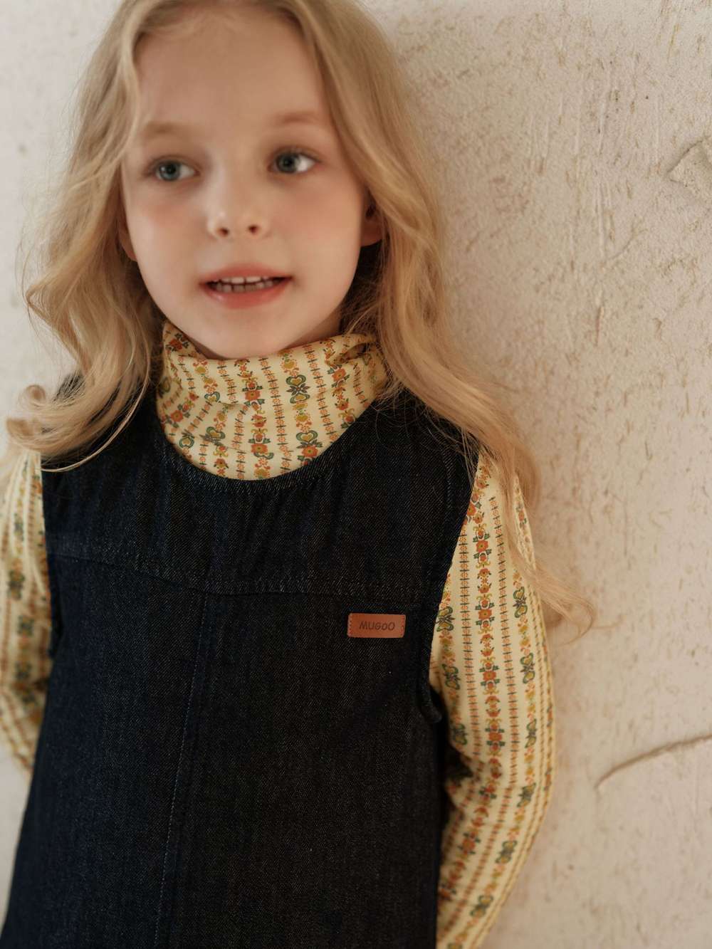 ノースリーブジャンプスーツ ノースリーブジャンプスーツ デニム ロング オールインワン つなぎ オーバーオール キッズ【mh0011546】