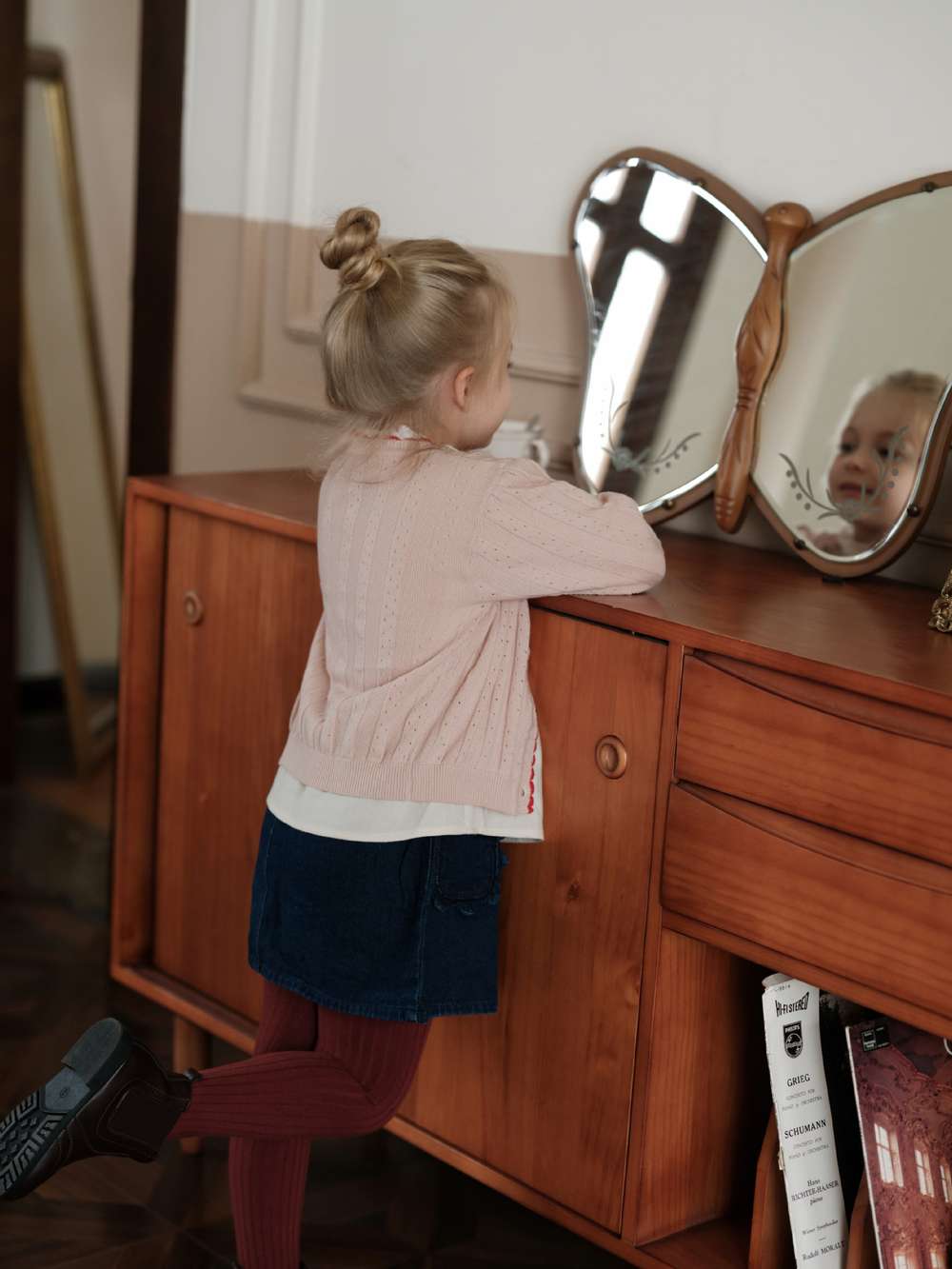 カーディガン・パーカー 長袖カーディガン 刺繍 ピコレース パフスリーブ ニット【mh0011551】