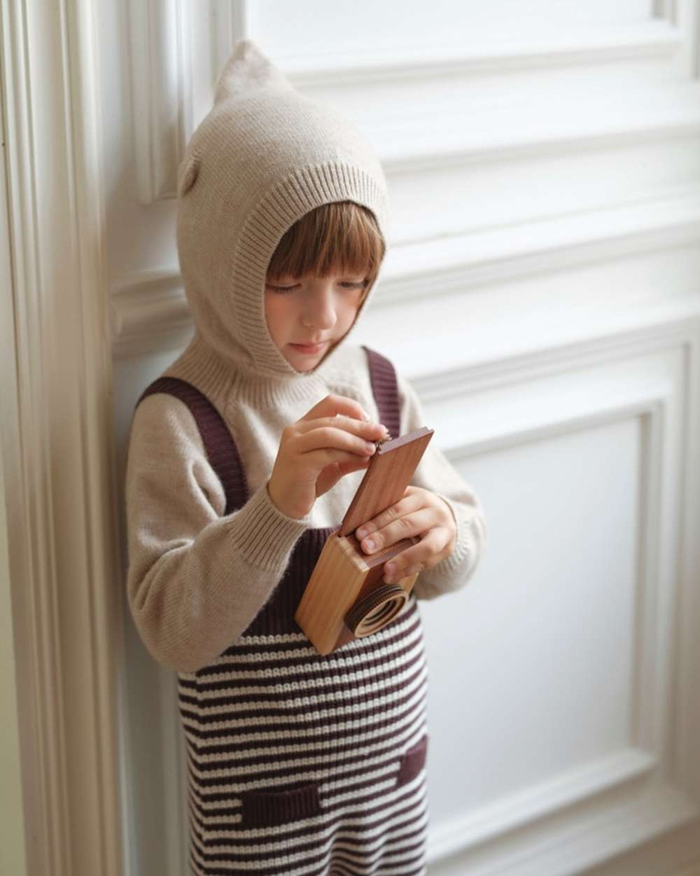 サロペットパンツ・サスペンダーパンツ ニットサロペット ボーダー サスペンダーパンツ オーバーオール【mh0011555】