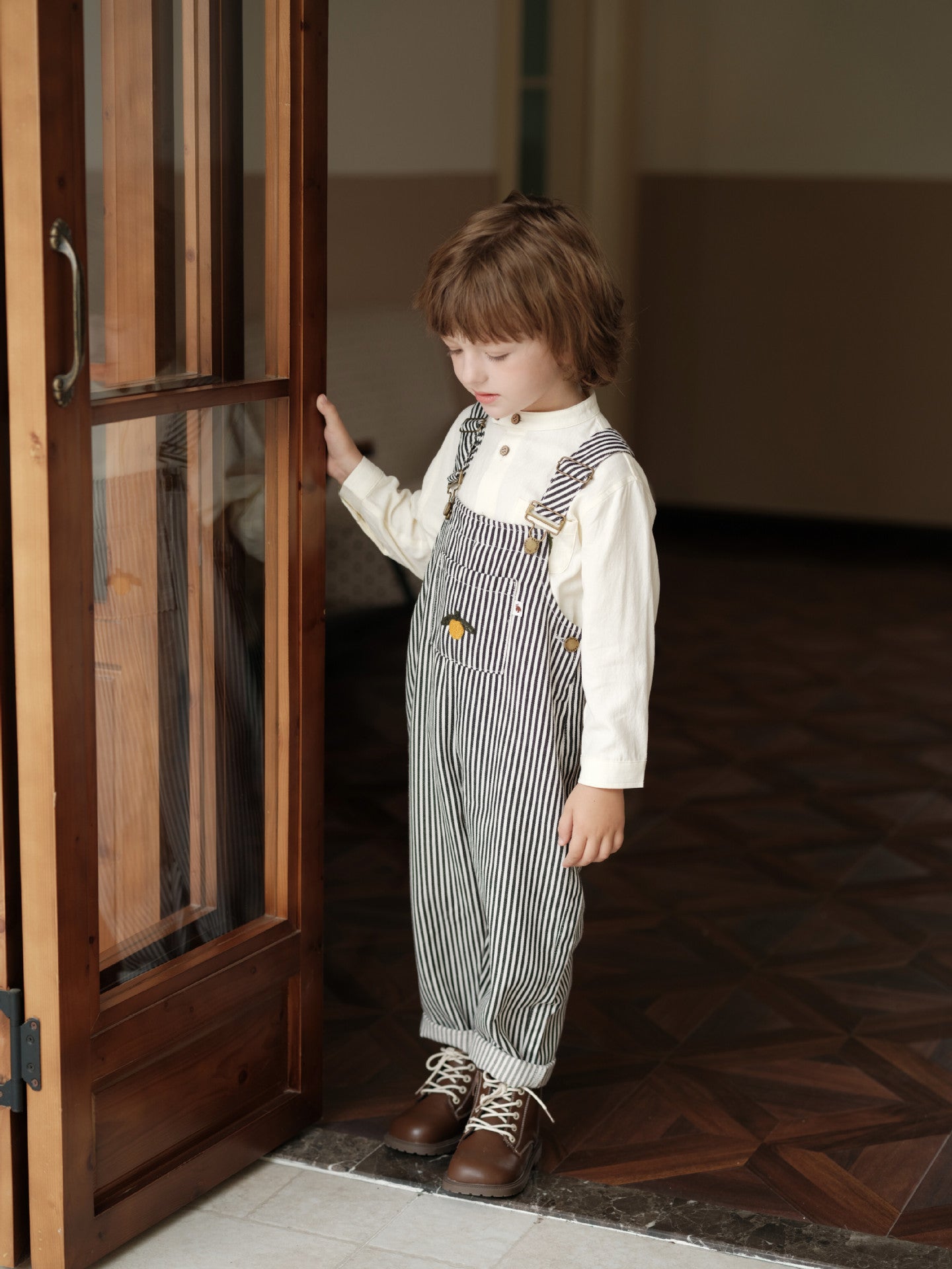 オーバーオール オーバーオール ストライプ サロペット 男女兼用 キッズ【mh0011560】