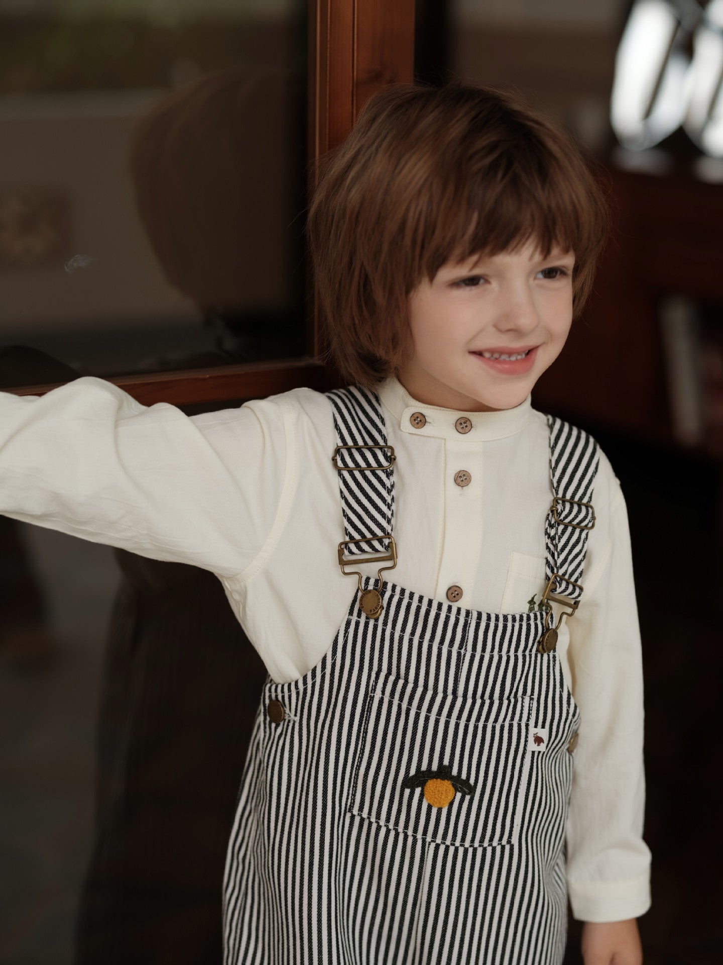 オーバーオール オーバーオール ストライプ サロペット 男女兼用 キッズ【mh0011560】