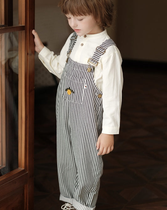 オーバーオール オーバーオール ストライプ サロペット 男女兼用 キッズ【mh0011560】