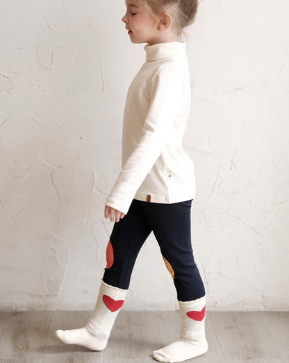 ベビー用靴下・タイツ ソックス 靴下 ムーン ミドル丈 キッズ コットン【mh0011563】