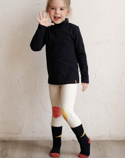 ベビー用靴下・タイツ ソックス 靴下 ムーン ミドル丈 キッズ コットン【mh0011563】