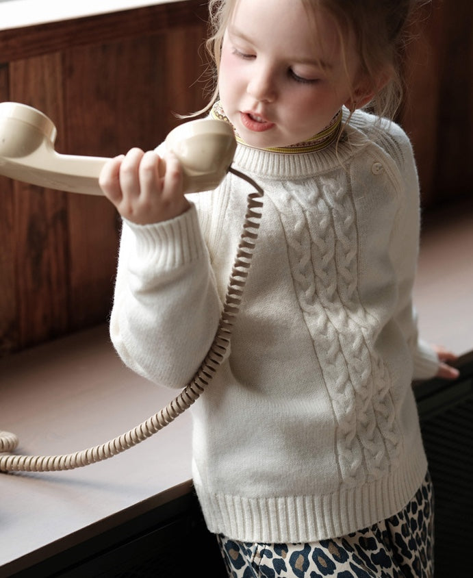 ニット・セーター ケーブルニット セーター ニュアンスカラー キッズ トップス【mh0011564】