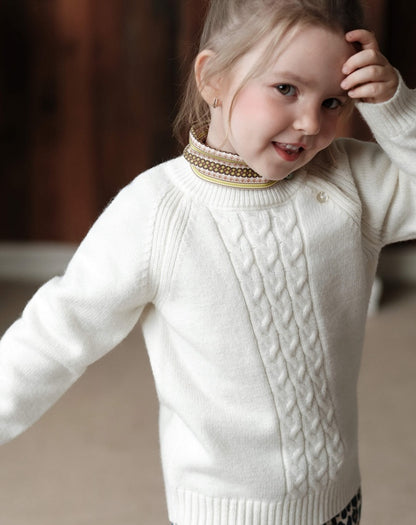 ニット・セーター ケーブルニット セーター ニュアンスカラー キッズ トップス【mh0011564】