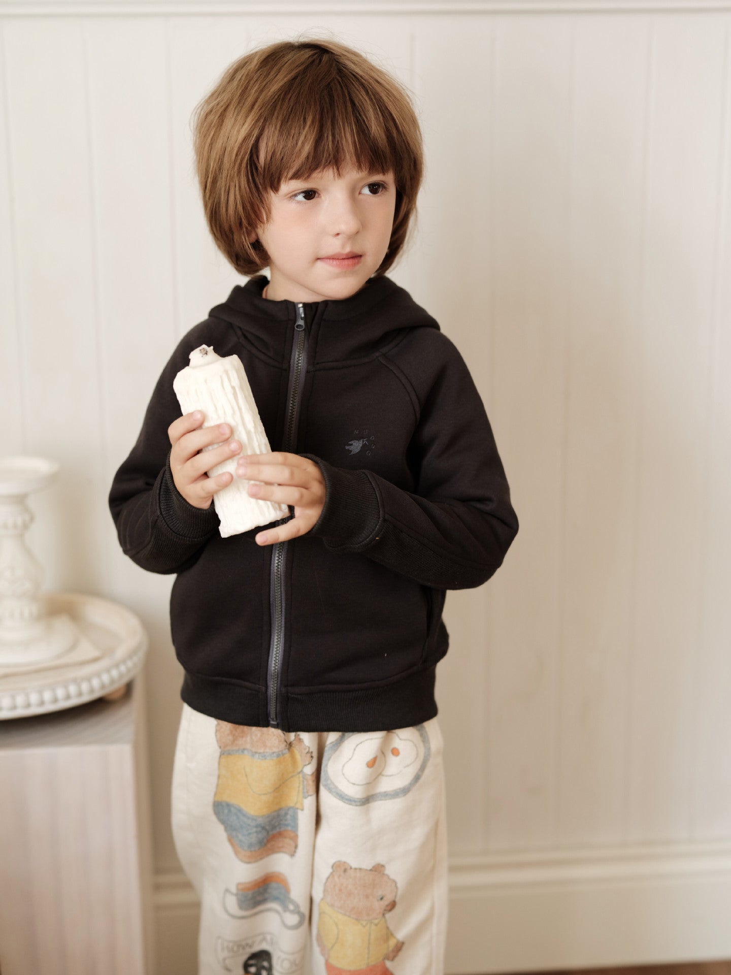 カーディガン・パーカー フーディ ジップアップ くすみカラー キッズ トップス【mh0011571】