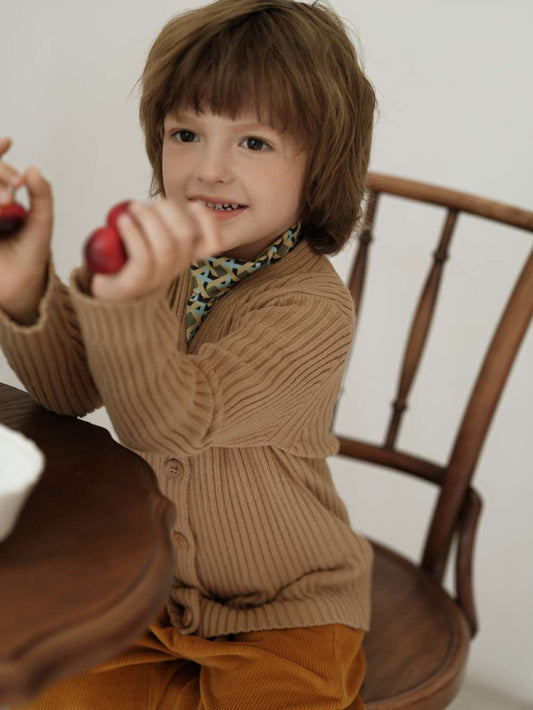 カーディガン・パーカー 長袖カーディガン Vネック リブニット ベーシックトップス【mh0011548】