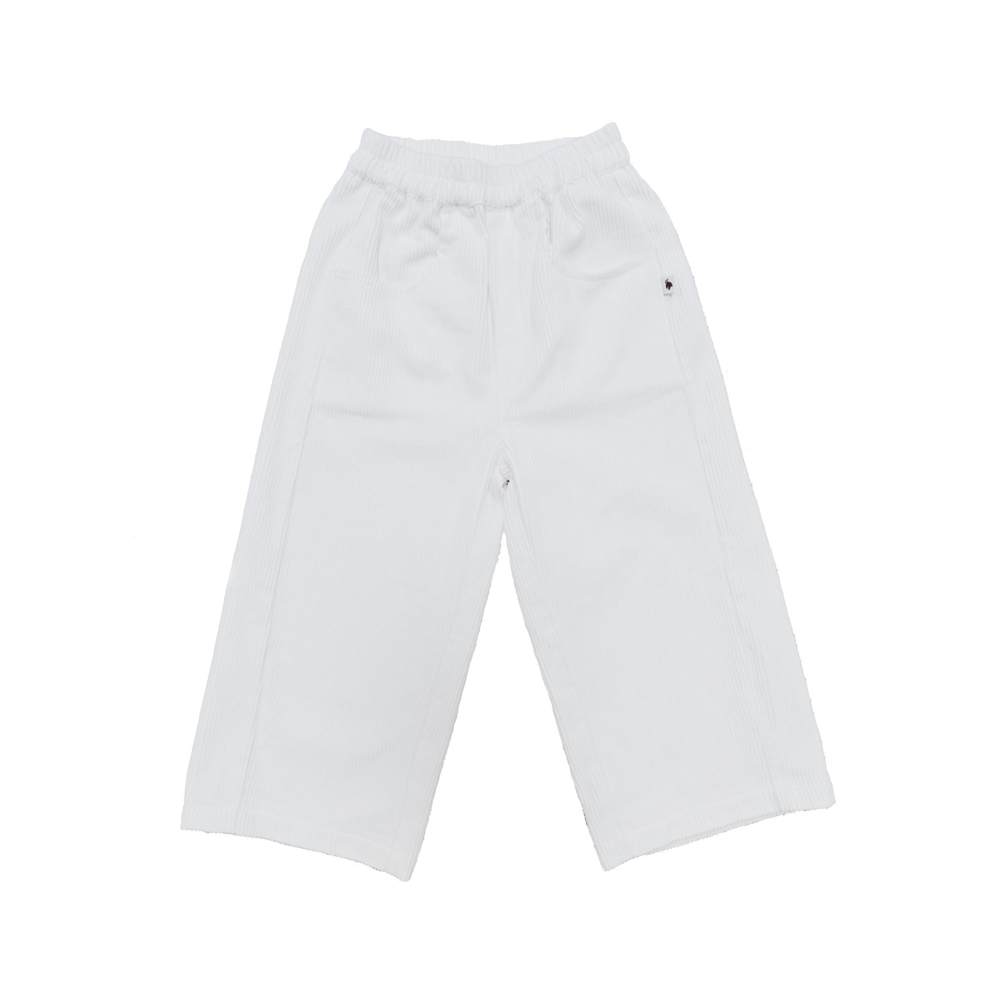ロングパンツ・スウェットパンツ White / 90cm ワイドパンツ コーデュロイ ニュアンスカラー キッズ ボトムス【mh0011570】