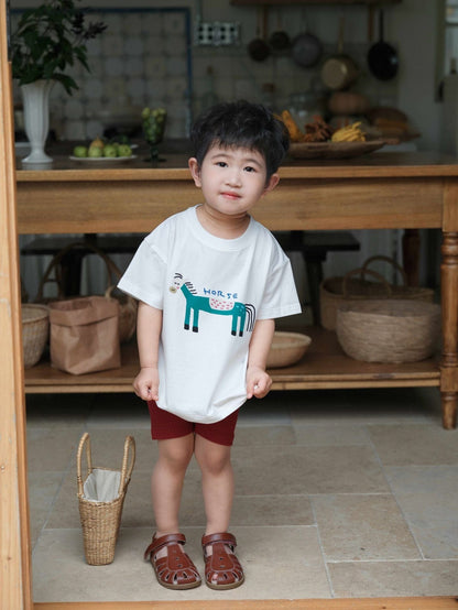 半袖Tシャツ White / 80cm プリント柄半袖Tシャツ【mh0009409】