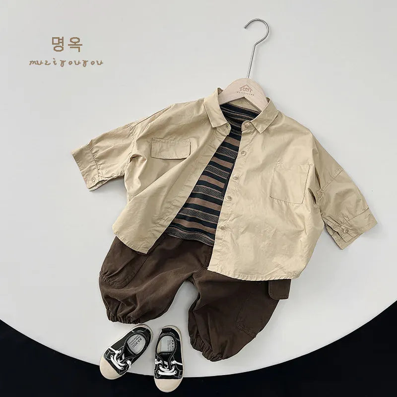 ロングパンツ・スウェットパンツ キッズパンツ ルーズカーゴパンツ 2カラー【mh0004811】