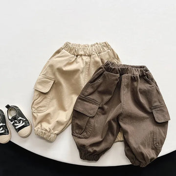 ロングパンツ・スウェットパンツ キッズパンツ ルーズカーゴパンツ 2カラー【mh0004811】
