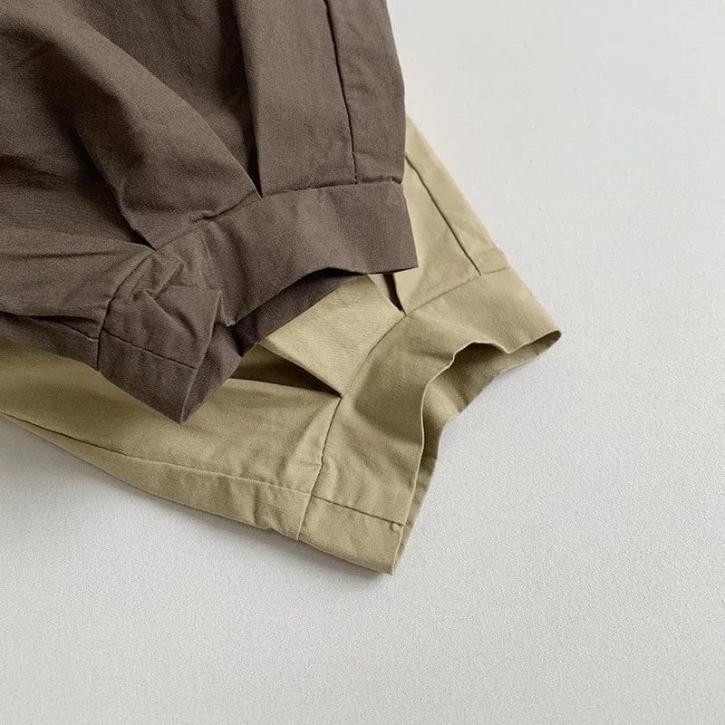 ロングパンツ・スウェットパンツ キッズパンツ 薄手 レトロ ルーズバルーンパンツ 2カラー【mh0005176】