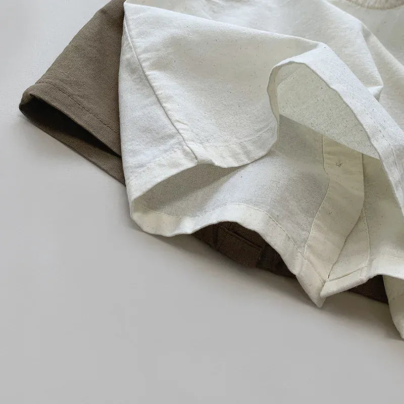 タンクトップ・キャミソール・ノースリーブトップス キッズトップス ノースリーブシャツ シンプルペーシック 2カラー【mh0006327】