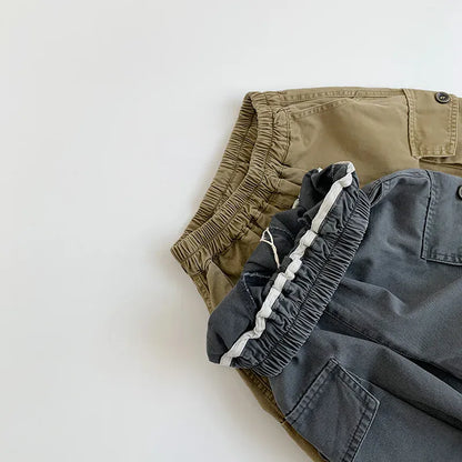 ロングパンツ・スウェットパンツ キッズパンツ アーミッシュルーズロングカーゴパンツ 2カラー【mh0006677】