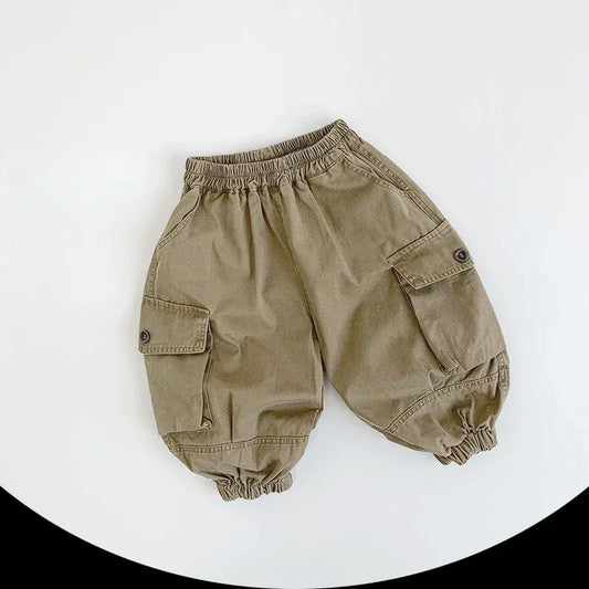 ロングパンツ・スウェットパンツ キッズパンツ バルーンロングカーゴパンツ 2カラー【mh0007162】