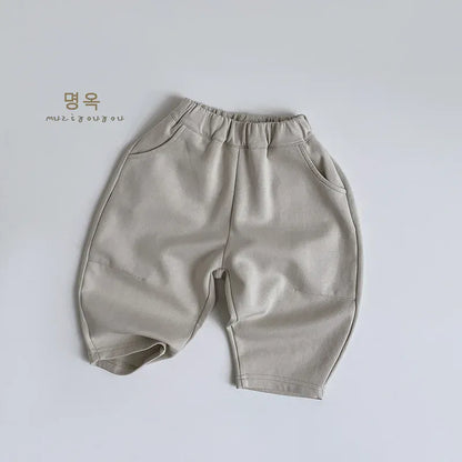 ロングパンツ・スウェットパンツ Apricot / 12M  80CM キッズパンツ シンプルルーズデイリーロングパンツ【mh0008858】