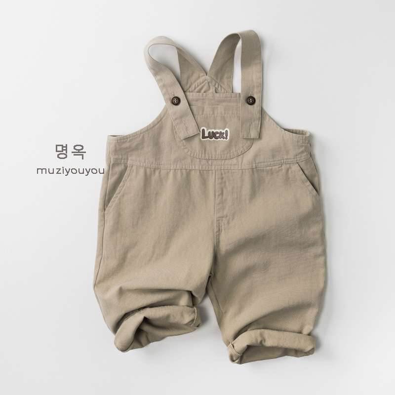 オーバーオール Apricot / 80cm Bib Cotton Personalized Overalls コットン オーバーオール【mh0012013】
