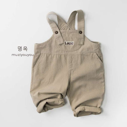 オーバーオール Apricot / 80cm Bib Cotton Personalized Overalls コットン オーバーオール【mh0012013】