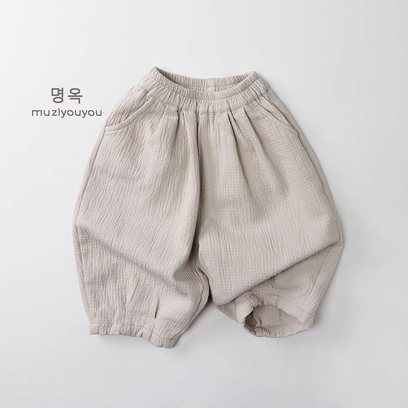 ロングパンツ・スウェットパンツ Apricot / 80cm Wide Leg Japanese Style Slacks ワイドパンツ【mh0012023】