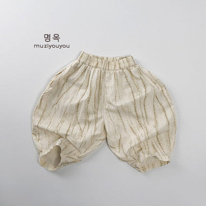 ロングパンツ・スウェットパンツ Beige / 80cm ストライプサマールーズイージーパンツ【mh0009808】