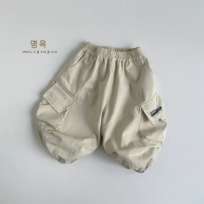 ロングパンツ・スウェットパンツ Beige Apricot / 12M  80CM キッズパンツ ミリタリーカーゴロングパンツ【mh0008859】