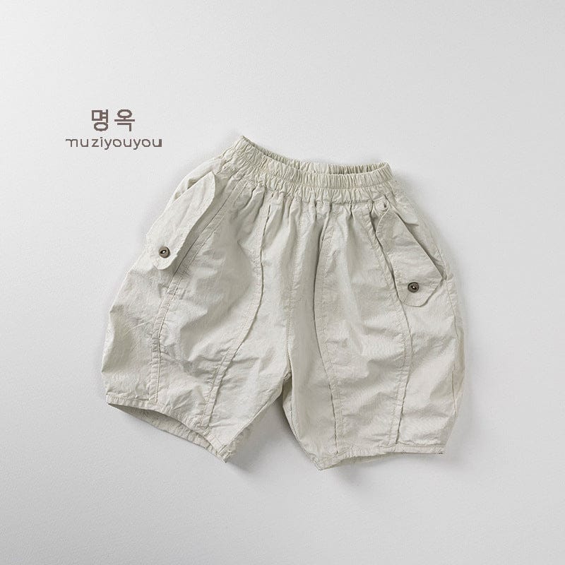 ハーフパンツ・ショートパンツ Beige Apricot / 80cm フラップポケットハーフサファリパンツ【mh0009810】