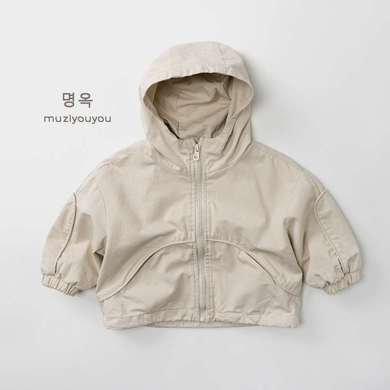 ショートコート・ジャケット・ジャンパー Beige White / 80cm Casual Versatile Fashion Jacket カジュアルジャケット【mh0012021】