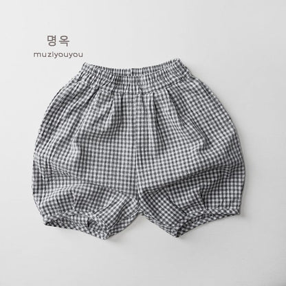 ハーフパンツ・ショートパンツ Check / 80cm チェック/ストライプ/ドットプリントショートパンツ【mh0010465】