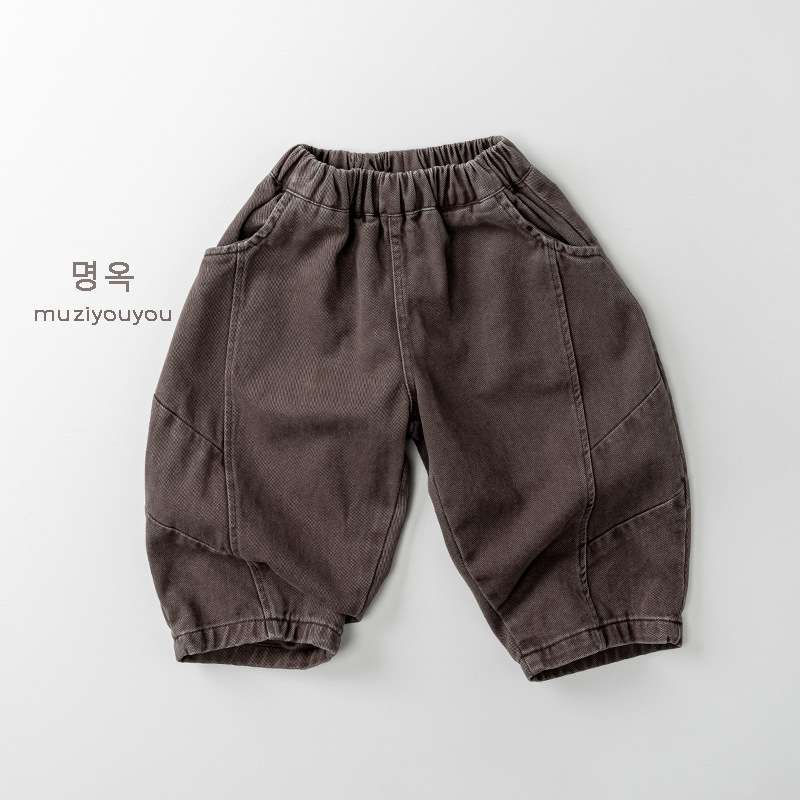 ロングパンツ・スウェットパンツ Coffee / 80cm Loose Forest Style Slacks ゆるシルエットパンツ【mh0012025】