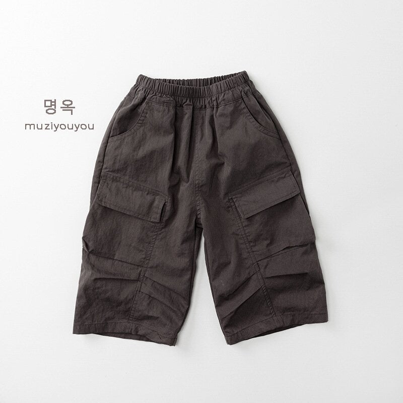 ロングパンツ・スウェットパンツ Coffee / 80cm Loose Thin Versatile Cargo Pants カーゴパンツ【mh0012033】