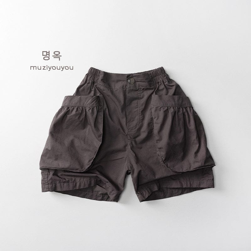 ハーフパンツ・ショートパンツ Dark Gray / 80cm ビッグポケットルーズハーフパンツ【mh0010470】