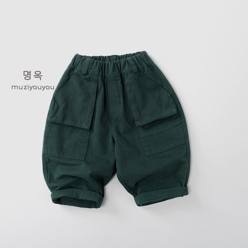 ロングパンツ・スウェットパンツ Dark Green / 80cm ビッグポケットルーズロングパンツ【mh0010876】