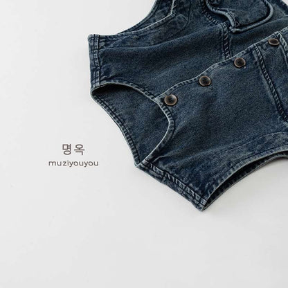 ベスト Denim Versatile Trendy Vest デニムベスト【mh0012016】