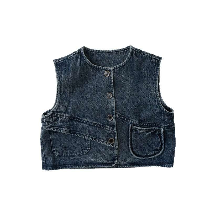 ベスト Denim Versatile Trendy Vest デニムベスト【mh0012016】