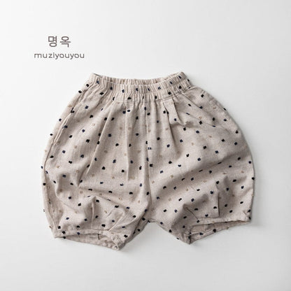 ハーフパンツ・ショートパンツ Dot / 80cm チェック/ストライプ/ドットプリントショートパンツ【mh0010465】