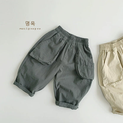 ロングパンツ・スウェットパンツ Green / 12M  80CM キッズパンツ ルーズ ビッグポケット ルーズパンツ 2カラー【mh0006338】