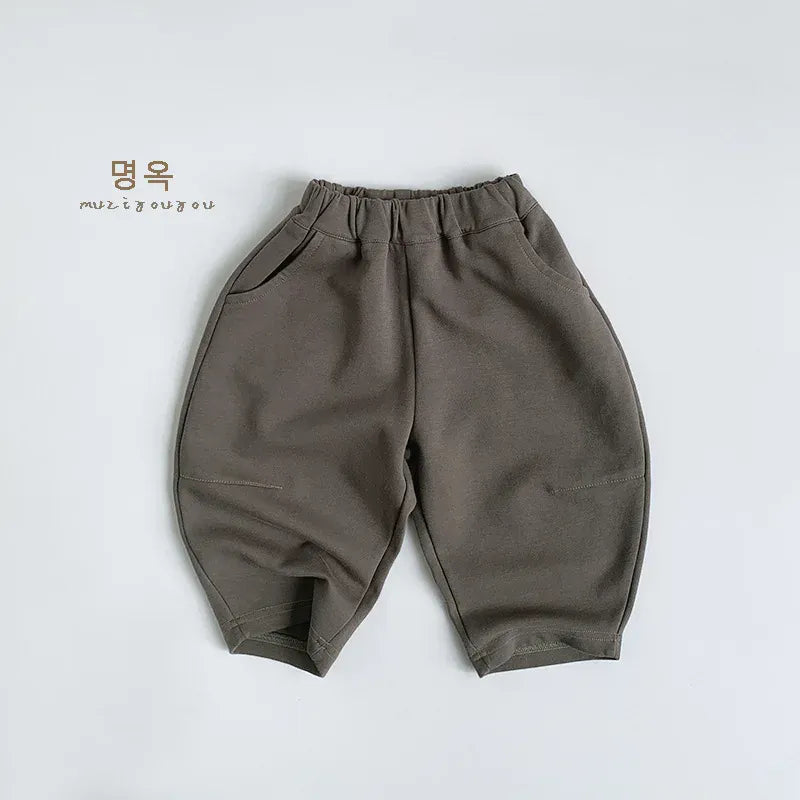 ロングパンツ・スウェットパンツ Green / 12M  80CM キッズパンツ シンプルルーズデイリーロングパンツ【mh0008858】