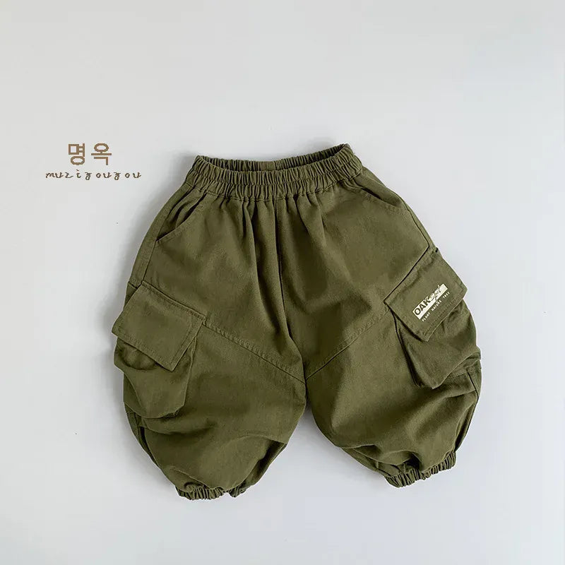 ロングパンツ・スウェットパンツ Green / 12M  80CM キッズパンツ ミリタリーカーゴロングパンツ【mh0008859】