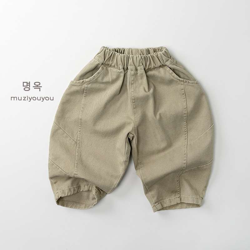 ロングパンツ・スウェットパンツ Khaki / 80cm Loose Forest Style Slacks ゆるシルエットパンツ【mh0012025】