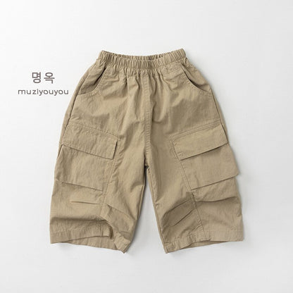 ロングパンツ・スウェットパンツ Khaki / 80cm Loose Thin Versatile Cargo Pants カーゴパンツ【mh0012033】