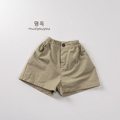 ハーフパンツ・ショートパンツ Khaki / 80cm シンプルデイリーショートパンツ【mh0009811】