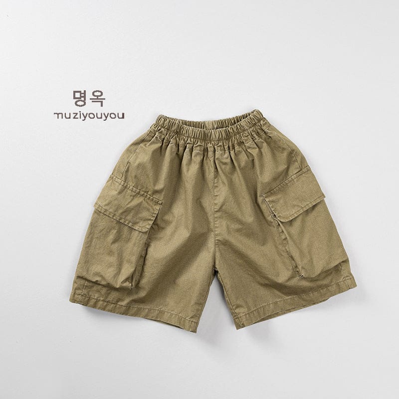 ハーフパンツ・ショートパンツ Khaki / 80cm ビッグポケットルーズカーゴハーフパンツ【mh0009817】