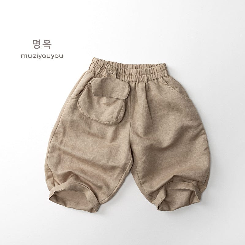 ロングパンツ・スウェットパンツ Khaki / 80cm ビッグポケットルーズロングパンツ【mh0010461】