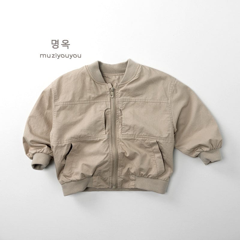 ショートコート・ジャケット・ジャンパー Khaki / 80cm シンプルミリタリーブルゾンジャケット【mh0010863】