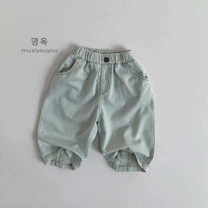 デニムパンツ Light Blue / 80cm ルーズワイドレッグ薄手デニムパンツジーンズ【mh0009587】