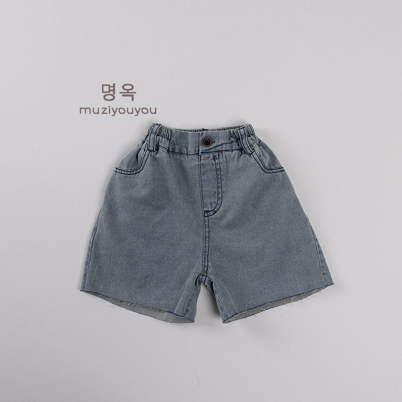 デニムパンツ Light Blue / 80cm カットオフデニムハーフパンツ【mh0009814】