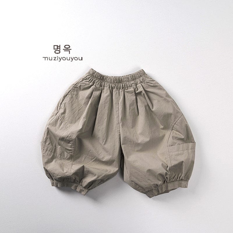 ロングパンツ・スウェットパンツ Light Khaki / 80cm 刺繍ワンポイントルーズハーレムパンツ【mh0009819】