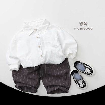 ロングパンツ・スウェットパンツ Linen Cotton Vertical Stripe Slacks リネンコットン ストライプパンツ【mh0012010】